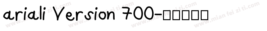 ariali Version 700字体转换